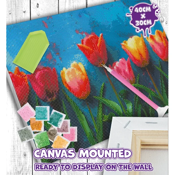Diamond Painting - Totally Tullips 30x40 cm