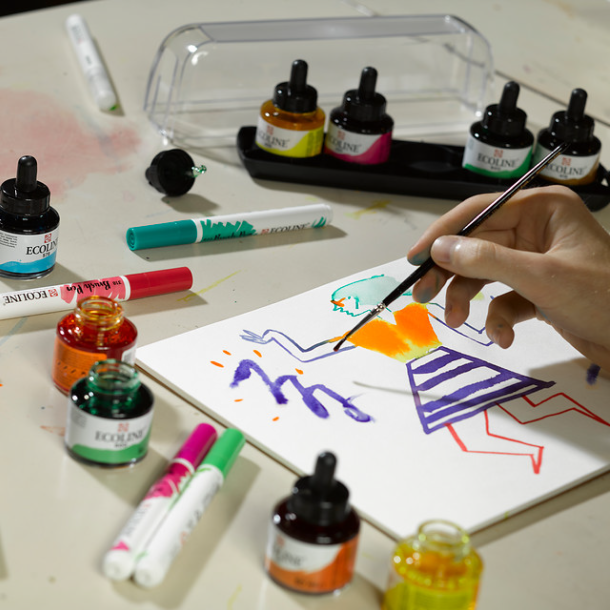 Ecoline Fluid Watercolor Deluxe Pakke