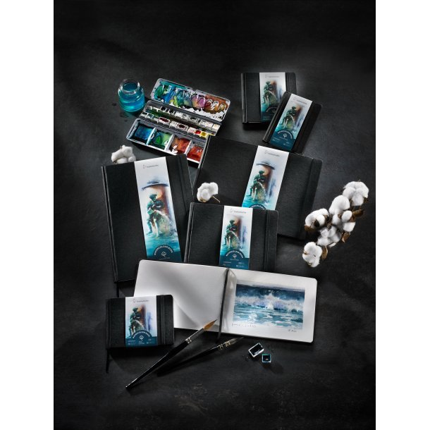 Hahnem&uuml;hle Akvarelbog i 100% Bomuld