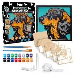 Wooden Art Craft Kit - Sausage Dog
