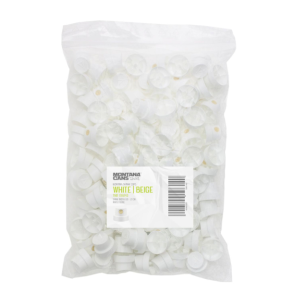 Dyse Skinny White/Beige, 100-stk.