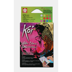 Koi Akvarelst - 12-pak Metallic