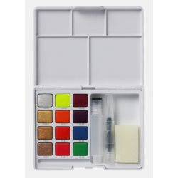 Koi Akvarelst - 12-pak Metallic