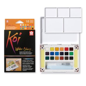 Koi Akvarelst - 18-pak Basis