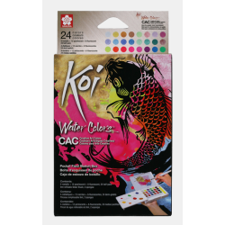 Koi Akvarelst - 24-pak Metallic