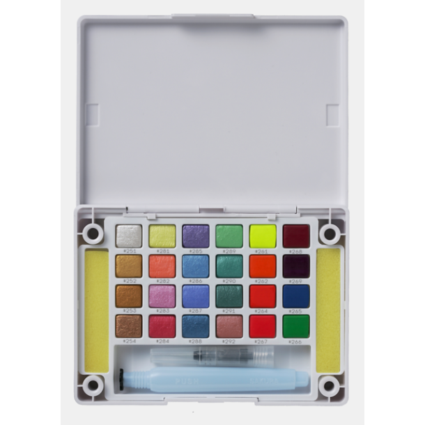 Koi Akvarelst - 24-pak Metallic