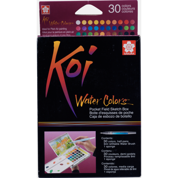 Koi Akvarelst - 30-pak Basis