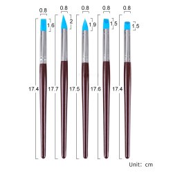 Silikonepenselst - 5-Pak