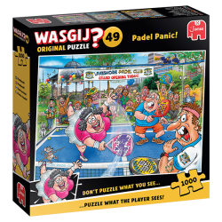 NYHED! Puslespil Wasgij, "Original 49, Padel Panic!" 1000 Brikker