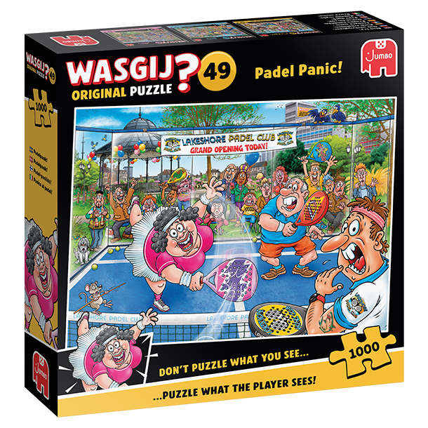 NYHED! Puslespil Wasgij, "Original 49, Padel Panic!" 1000 Brikker