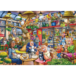 Puslespil Wasgij Mystery 28 "Feline Frenzy" 1000 Brikker