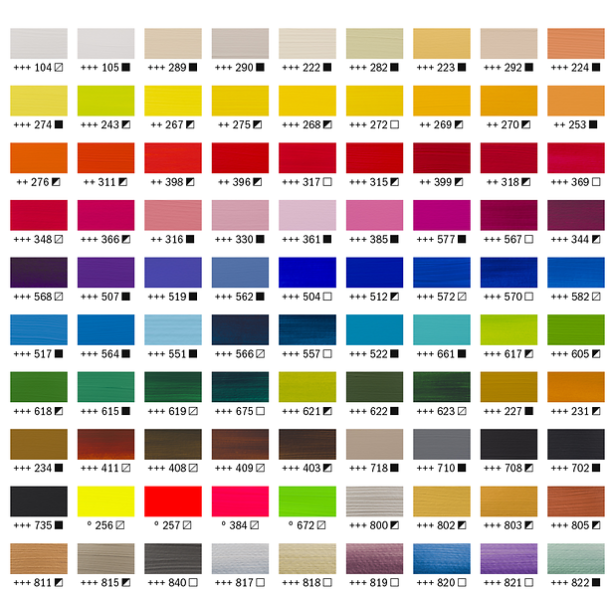 Amsterdam Akrylmaling 102x120ml. Fuldt Sortiment Med Specialfarver