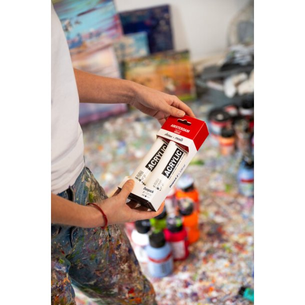 Happy Hour 2 for 1 - Amsterdam Akrylmaling Titanium White 120 ml.