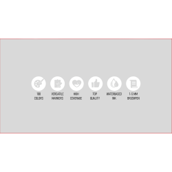 Roholt Studio, 100-stk. Akryl Markers