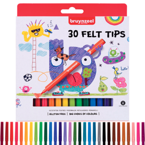 Bruynzeel Brnetuscher med fin spids, 30-pak