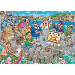 NYHED! Puslespil Wasgij Original 47 "Boating Bedlam!" 1000 Brikker
