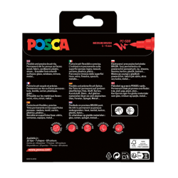 POSCA PC-5BR 1-4 mm - 8-Pak Basisfarver
