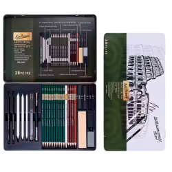 Skitse og tegnest, Premium Kvalitet (28 dele)