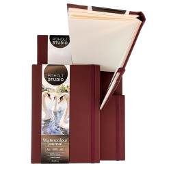 Roholt Studio Artist Watercolour Journal - Bordeaux