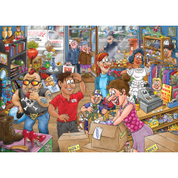 Puslespil Wasgij Mystery 29 "Donation Debacle!" 1000 Brikker