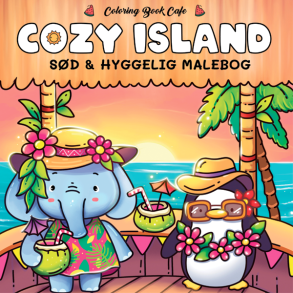 Cozy Island - Sd og Hyggelig Malebog