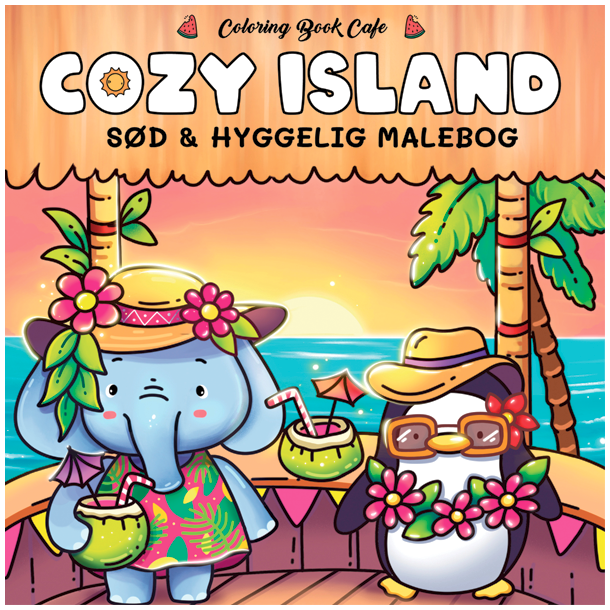 Cozy Island - Sd og Hyggelig Malebog