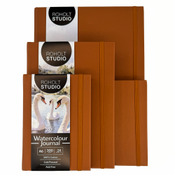 Roholt Studio Artist Watercolour Journal - Cognac
