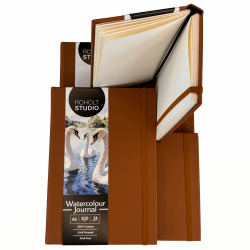 Roholt Studio Artist Watercolour Journal - Cognac