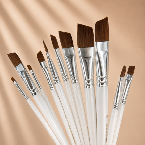 Roholt Studio Kunstnerpensels�t 12-Pak - Skr�sk�ret