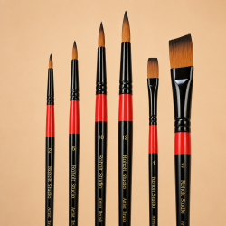 Roholt Studio Kunstnerpensels�t 6-Pak - Mix