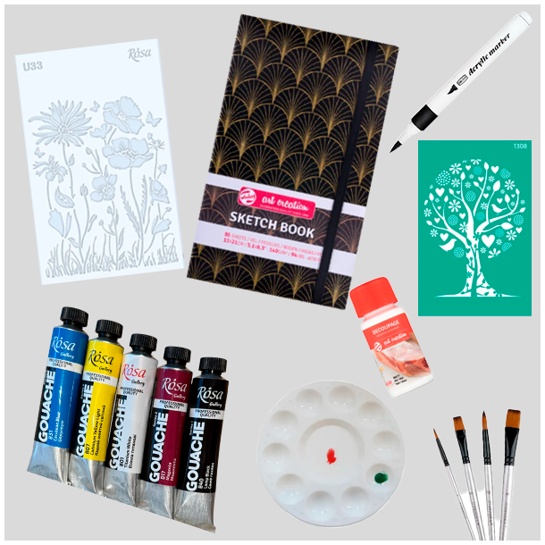 Art Journal Kreapakke Basis