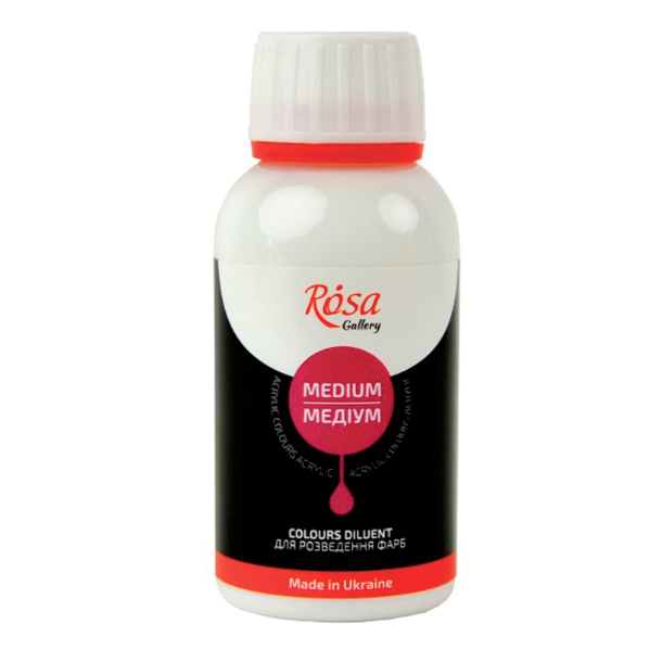 Rosa Color Diluend Medium, 250ml.