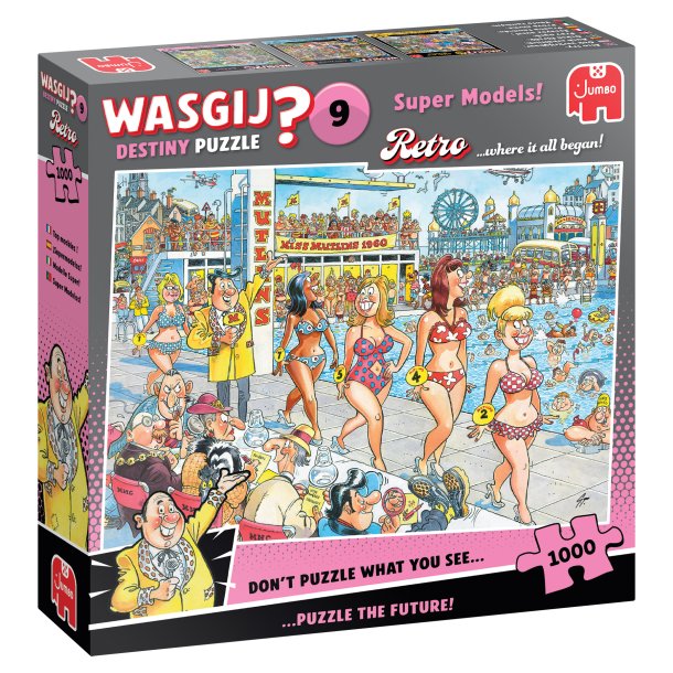 Puslespil "Wasgij Retro Destiny 9, Super Models!" 1000 Brikker