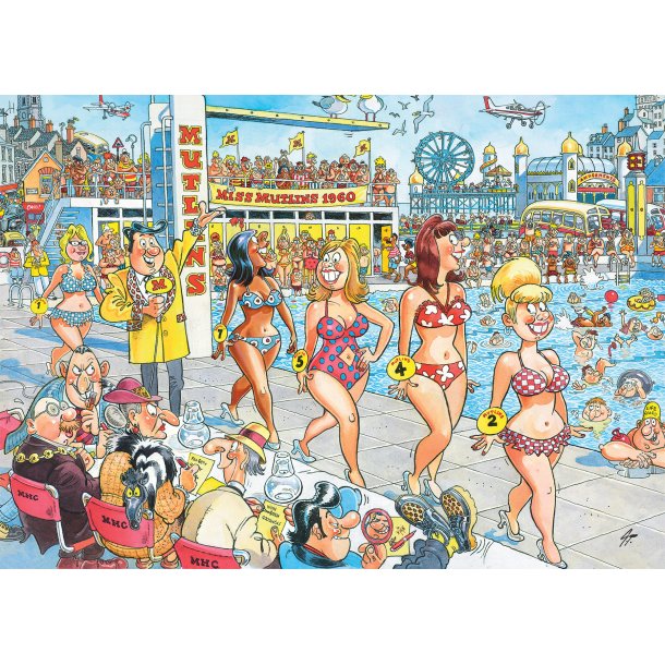 Puslespil "Wasgij Retro Destiny 9, Super Models!" 1000 Brikker