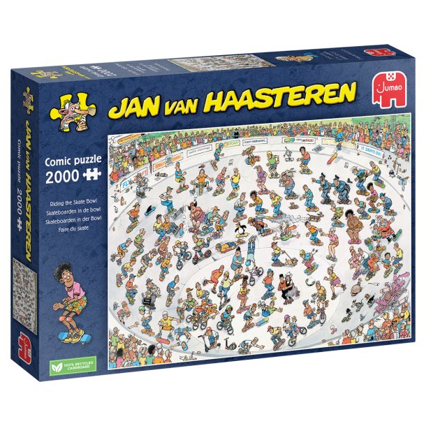 NYHED! Puslespil af JVH "Riding the Skate Bowl" 2000 Brikker