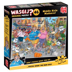 Puslespil Wasgij Original 46 "Middle Aisle Madness!" 1000 Brikker