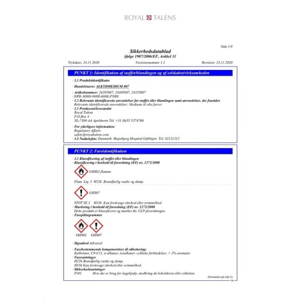 Medium til Oliemaling - Alkyd Medium