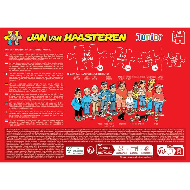Jan van Haasteren Junior 24 - Water Fight (240 brikker)