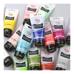 ROSA Akrylmaling 65x75ml. Fuldt Sortiment