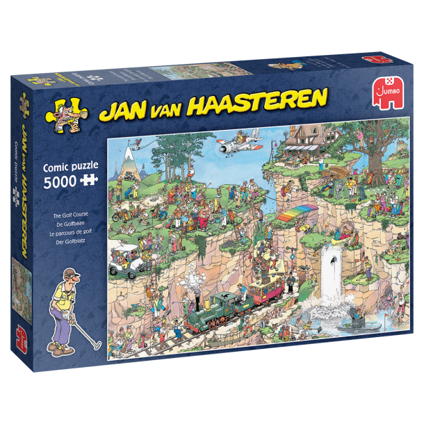 NYHED! Puslespil af Jan Van Haasteren "The Golf Course" 5000 Brikker