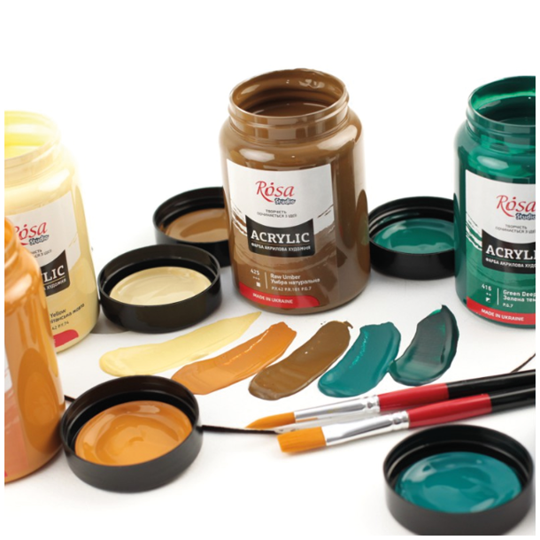 Rosa Akrylmaling 400ml.