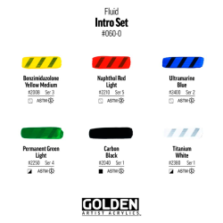 GOLDEN Fluid Akrylmaling Intro S�t