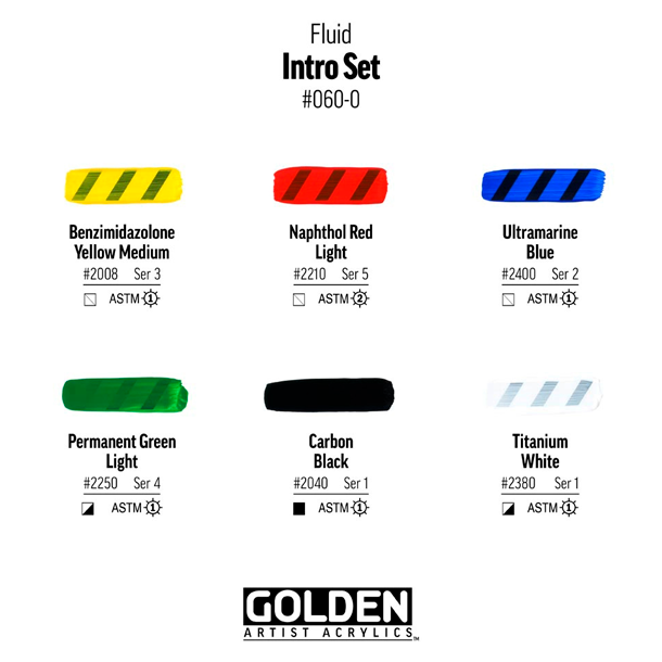 GOLDEN Fluid Akrylmaling Intro S�t