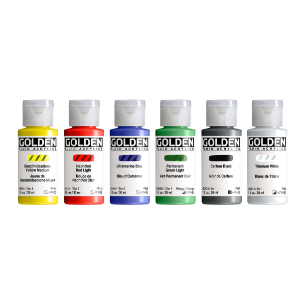 GOLDEN Fluid Akrylmaling Intro S�t