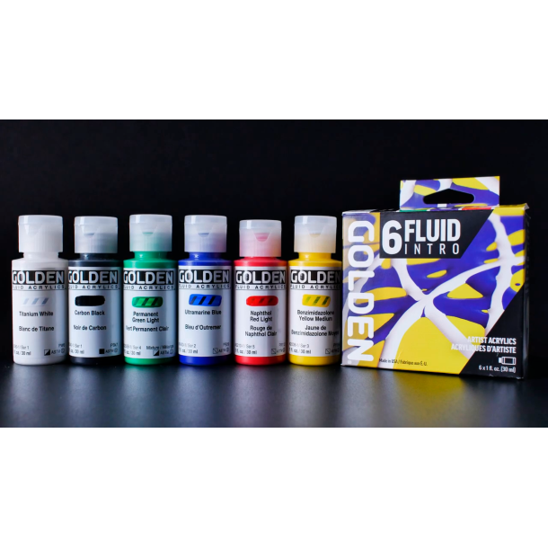 GOLDEN Fluid Akrylmaling Intro S�t