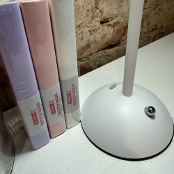 Touch Bordlampe, Pliss� - Hvid