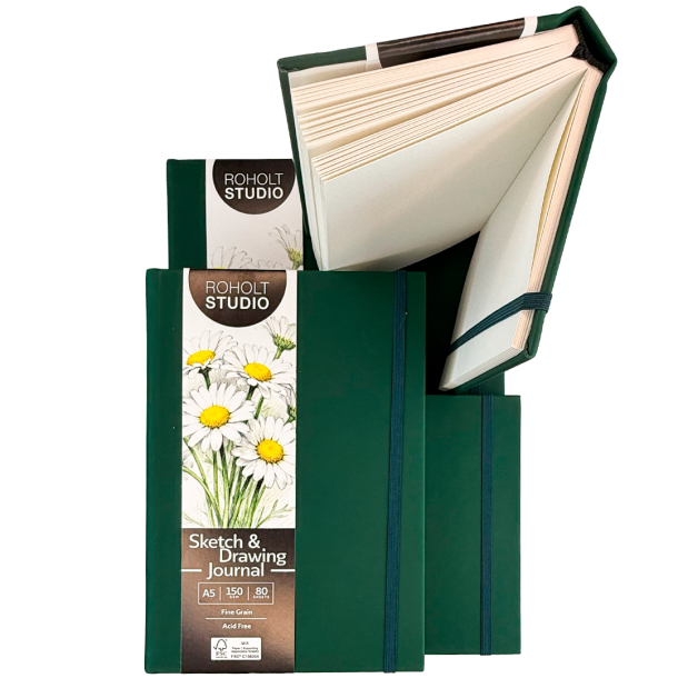 Roholt Studio Artist Sketchbook - Dark Green