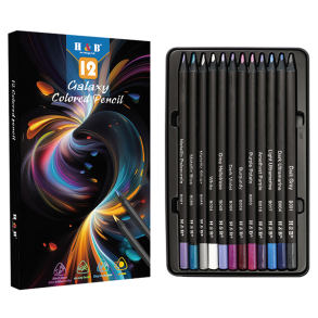 H&B Oliebaserede Farveblyanter 12-stk. - Galaxy