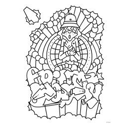 Graffiti Style Coloring Book