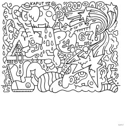 Graffiti Style Coloring Book